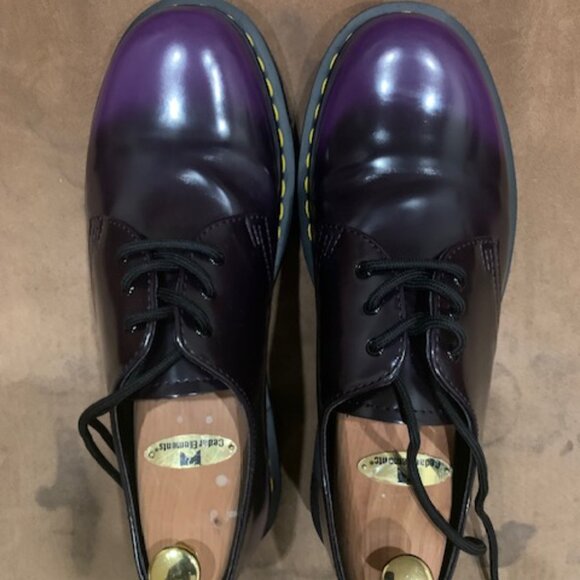 Doc Martens Vegan Purple Oxfords Size 10 - Picture 2 of 8